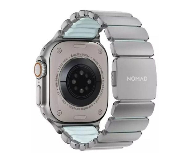 Nomad Stratos Band Natural Titanium 45/46/49mm Icy Blue Glow FKM - 1502478 - zdjęcie